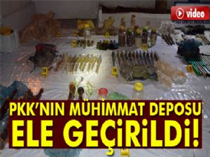 Şırnak'ta PKK'nın mühimmat deposu bulundu