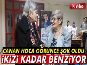 Canan Karatay, kendisine ikizi kadar benzeyen kadını görünce şok oldu