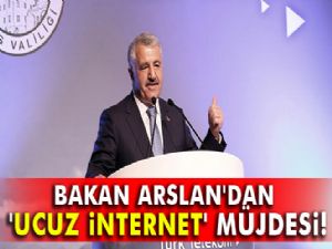 Bakan Arslan'dan 1,8 milyon haneye 'ucuz internet' müjdesi