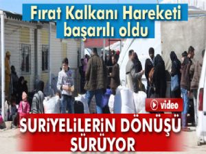 Suriyelilerin dönüşü sürüyor