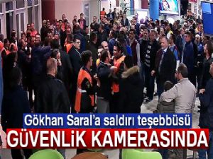 Gökhan Saral'a yapılan saldırı teşebbüsü güvenlik kameralarına yansıdı