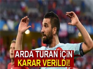 Arda Turan, A Milli Takım kadrosundan çıkarıldı