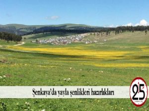   Şenkaya'da yayla şenlikleri hazırlıkları