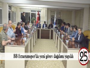  BB Erzurumspor'da yeni görev dağılımı yapıldı