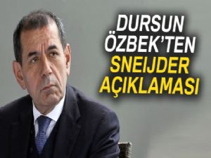 Dursun Özbek'ten Sneijder açıklaması