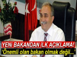 Gıda, Tarım ve Hayvancılık Bakanlığı görevine getirilen Ahmet Eşref Fakıbaba'dan ilk açıklama