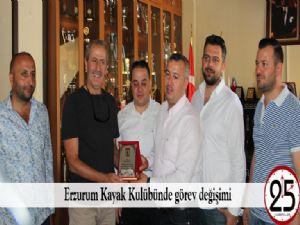   Erzurum Kayak Kulübünde görev değişimi