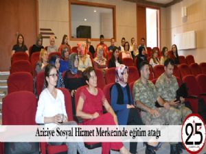  Aziziye Sosyal Hizmet Merkezinde eğitim atağı