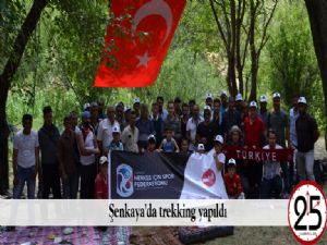   Şenkaya'da trekking yapıldı