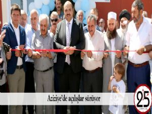  Aziziye'de açılışlar sürüyor