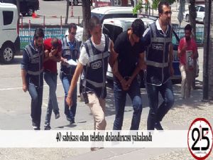   40 sabıkası olan telefon dolandırıcısı yakalandı