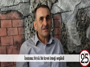  İnsanımız büyük bir özveri örneği sergiledi