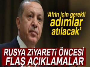 Son dakika! Cumhurbaşkanı Erdoğan Rusya ziyareti flaş açıklama