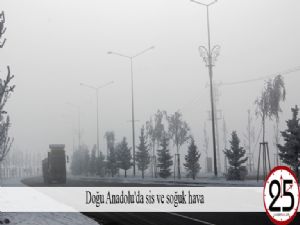  Doğu Anadolu'da sis ve soğuk hava 