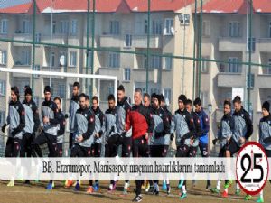   BB. Erzrumspor, Manisaspor maçının hazırlıklarını tamamladı 