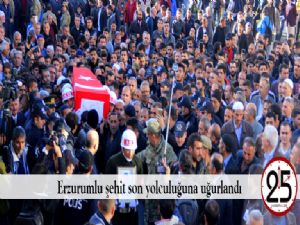  - Erzurumlu şehit son yolculuğuna uğurlandı 