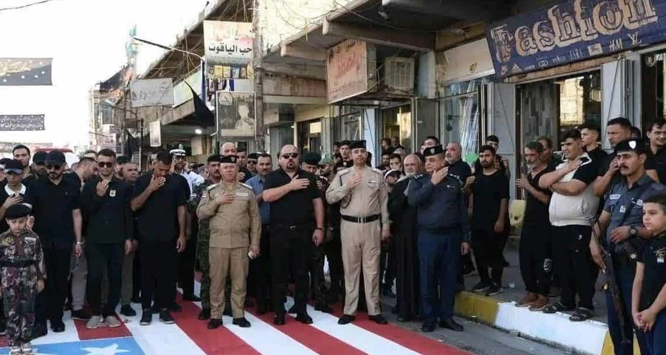 ABD bayrağına basan Iraklı subaylara disiplin cezası