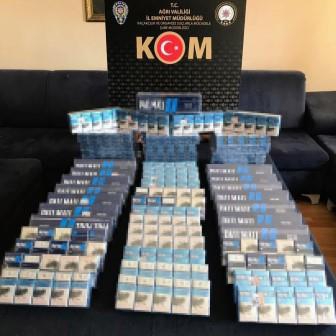  Ağrı’da 810 paket kaçak sigara ele geçirildi