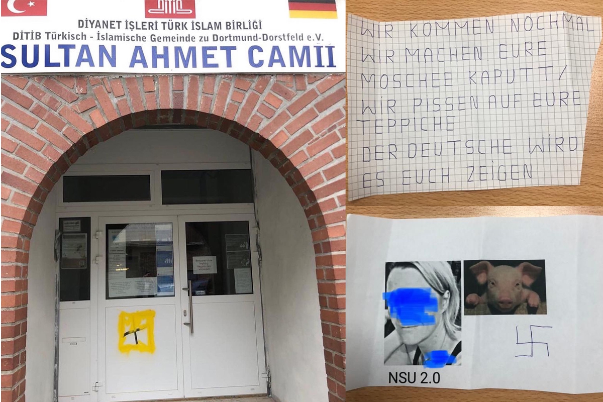 Almanya'da camiye ırkçı saldırı