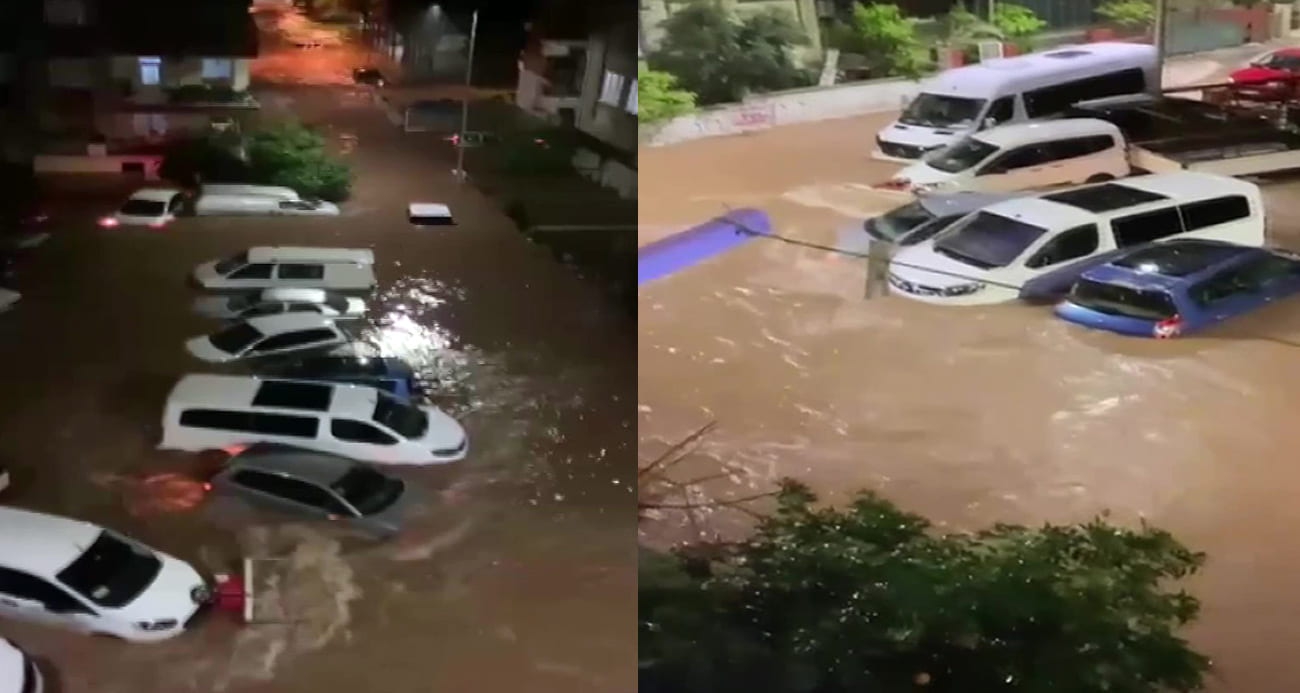 Antalya’da sel! Araçlar suya gömüldü, okullar tatil edildi