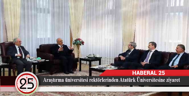 Araştırma üniversitesi rektörlerinden Atatürk Üniversitesine ziyaret