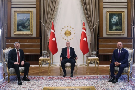 Cumhurbaşkanı Erdoğan, Bulgaristan Hak ve Özgürlükler Hareketi Partisi Genel Başkanı Karadayı'yı kabul etti