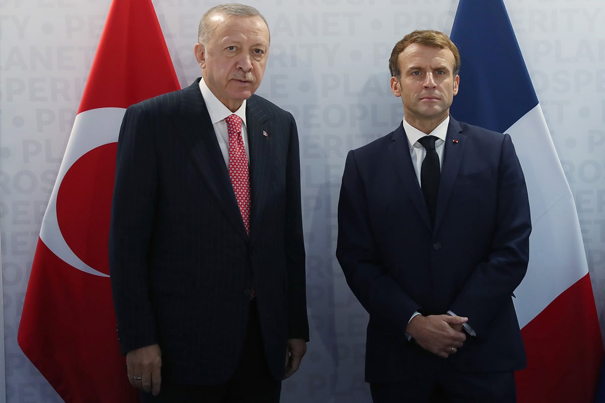 Cumhurbaşkanı Erdoğan, Fransa Cumhurbaşkanı Macron ile görüştü