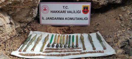 Dere yatağında mühimmat ele geçirildi