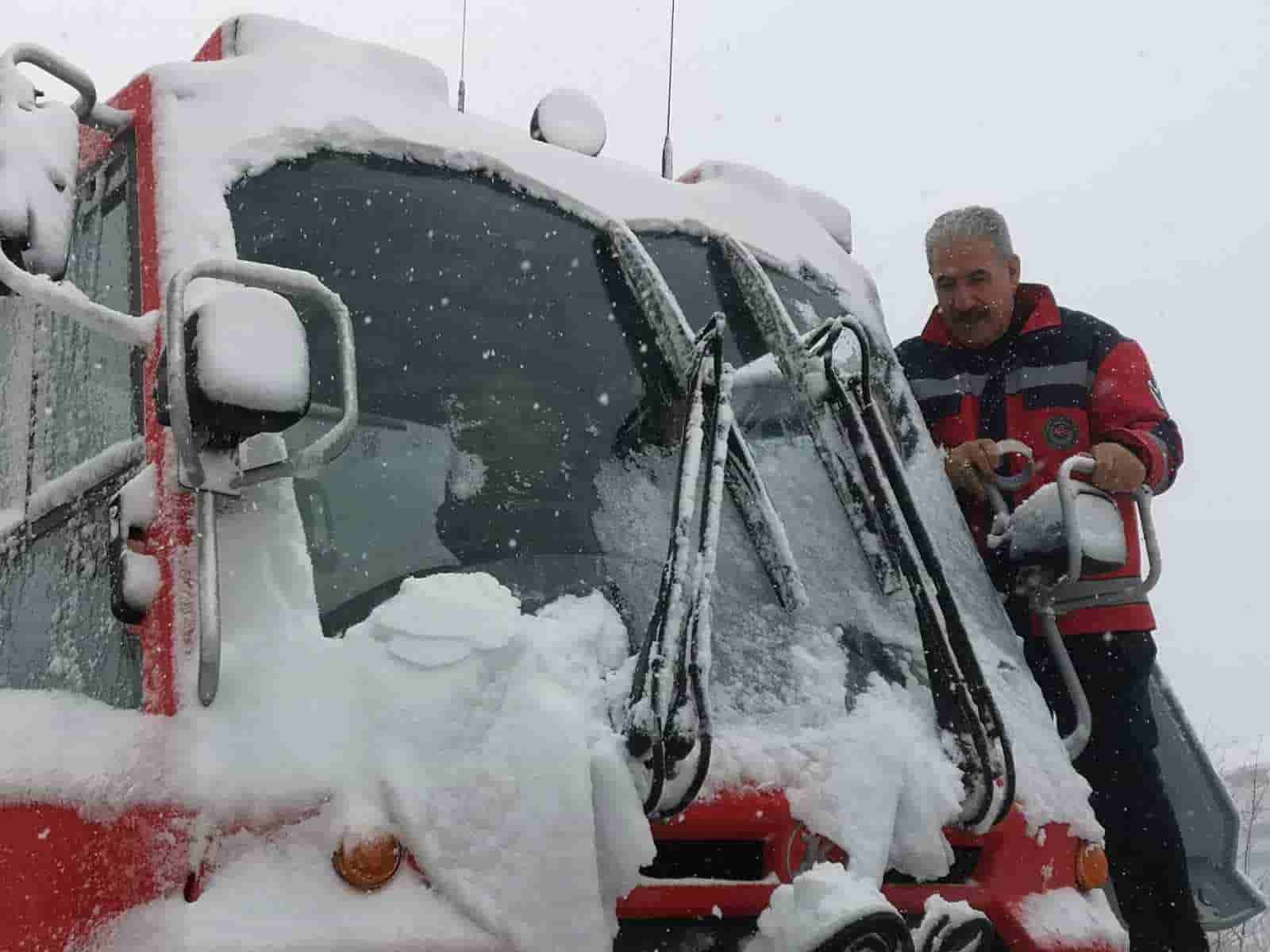 Erzurum’da sağlık personeli kışa hazır