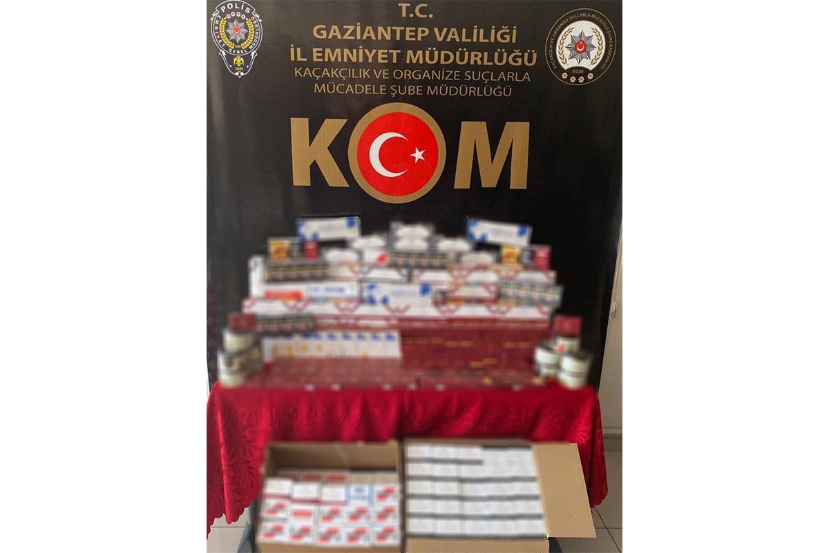 Gaziantep'te 54 bin 760 adet kaçak makaron ele geçirildi