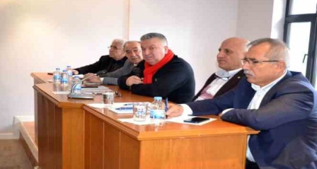 Kabaloğlu Erzurum'da sendika temsilcileri ile bir araya geldi
