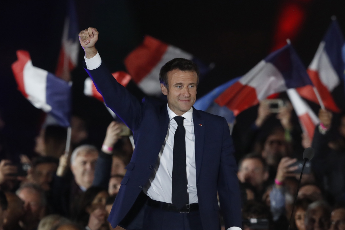 Macron'dan zafer konuşması