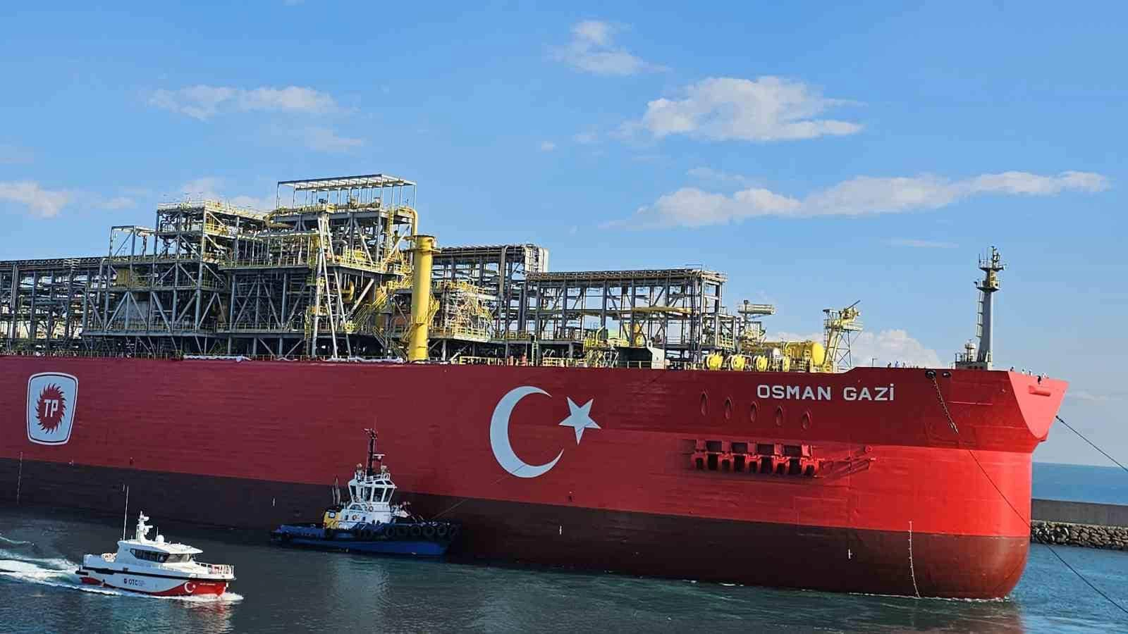 Türkiye’nin ilk yüzer gaz üretim platformu Osman Gazi Filyos Limanı’nda