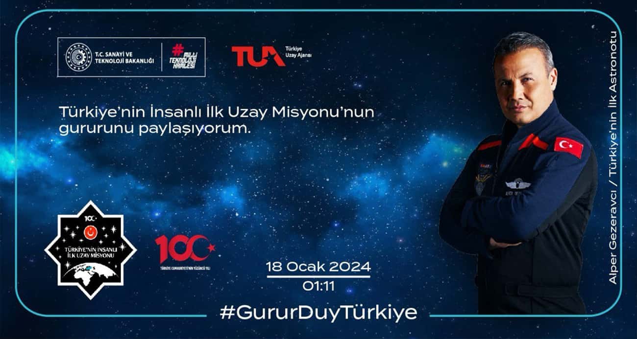 Türkiye’nin insanlı ilk uzay misyonu için hatıra bileti