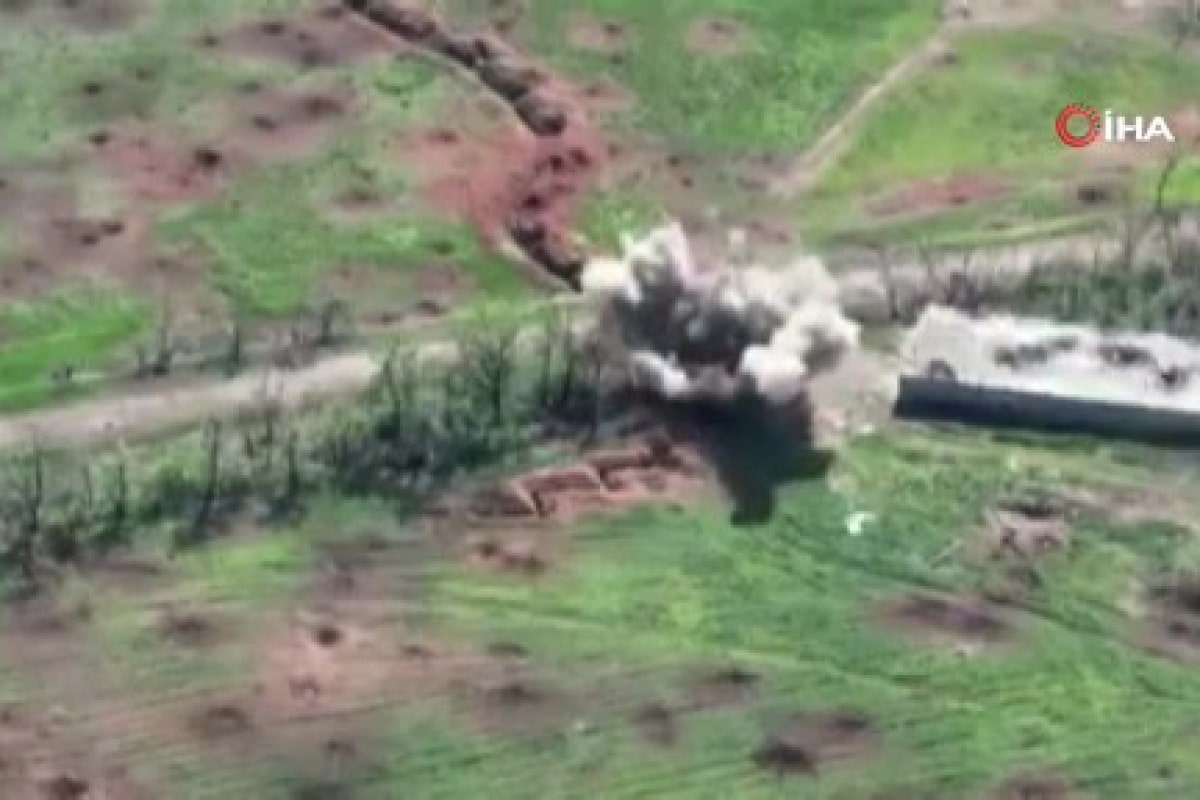 Ukrayna ordusu Rus piyade savaş aracını vurdu