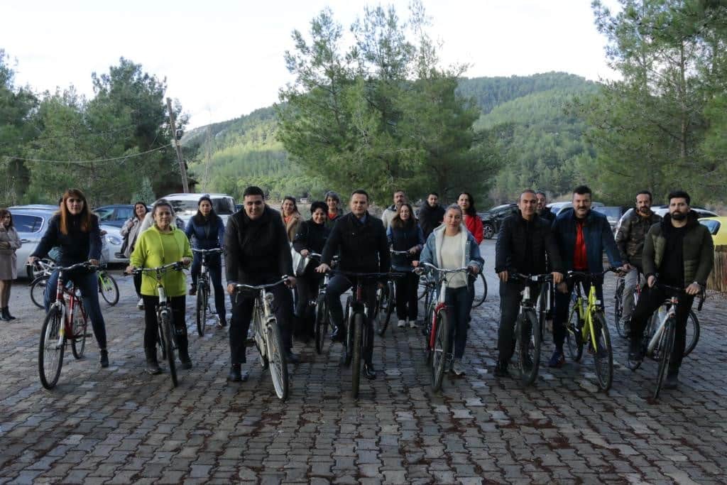 Ula’da öğretmenler bisiklet şehrinde bir araya geldi